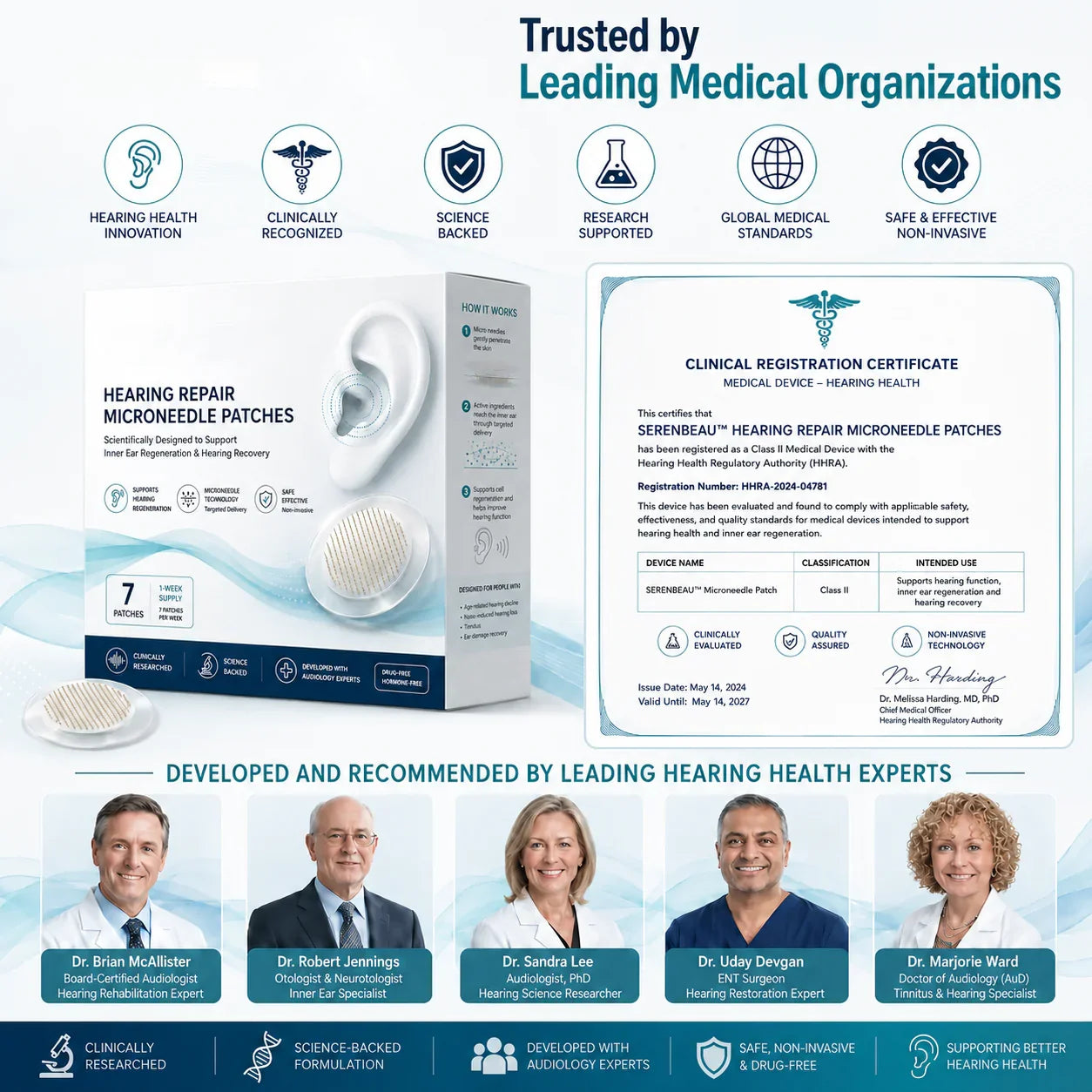🌿 Advanced Microneedle Ear Patch | Gentle Wellness Support 👂